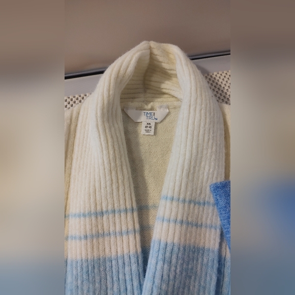 Time and Tru Women's Size XS (0-2) Brushed Longline Cardigan Sweater Midweight - Picture 6 of 6